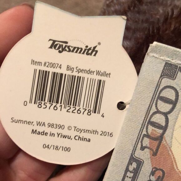 Toysmith Big Spender Money Wallet NEW - Picture 4 of 6